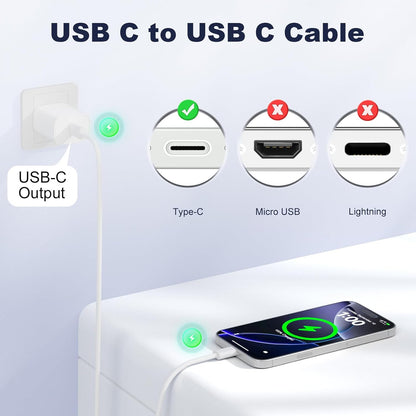 C To C Fast Charging Cable Compatible With All IOS & Android Devices