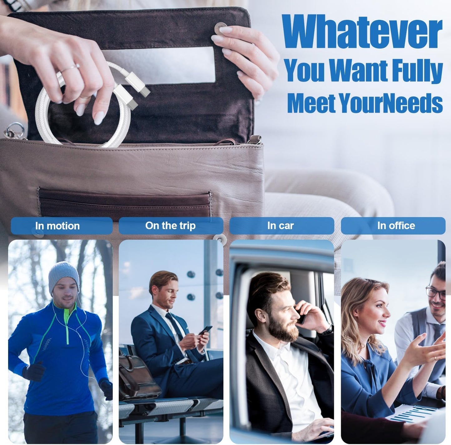 C To C Fast Charging Cable Compatible With All IOS & Android Devices