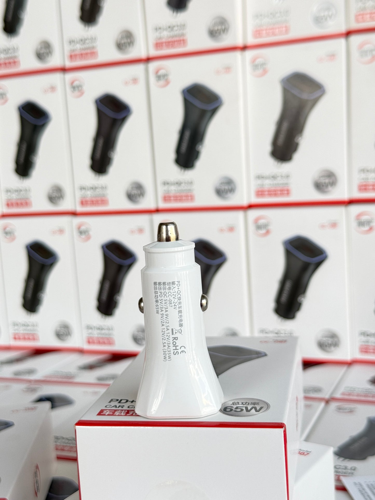 SuperFast 65W Car Charger Type A+C Supported