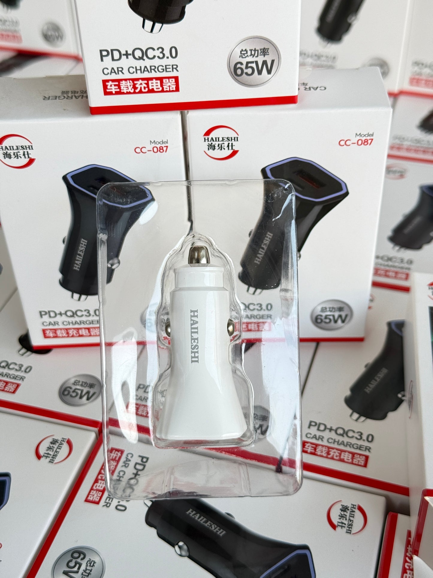 SuperFast 65W Car Charger Type A+C Supported