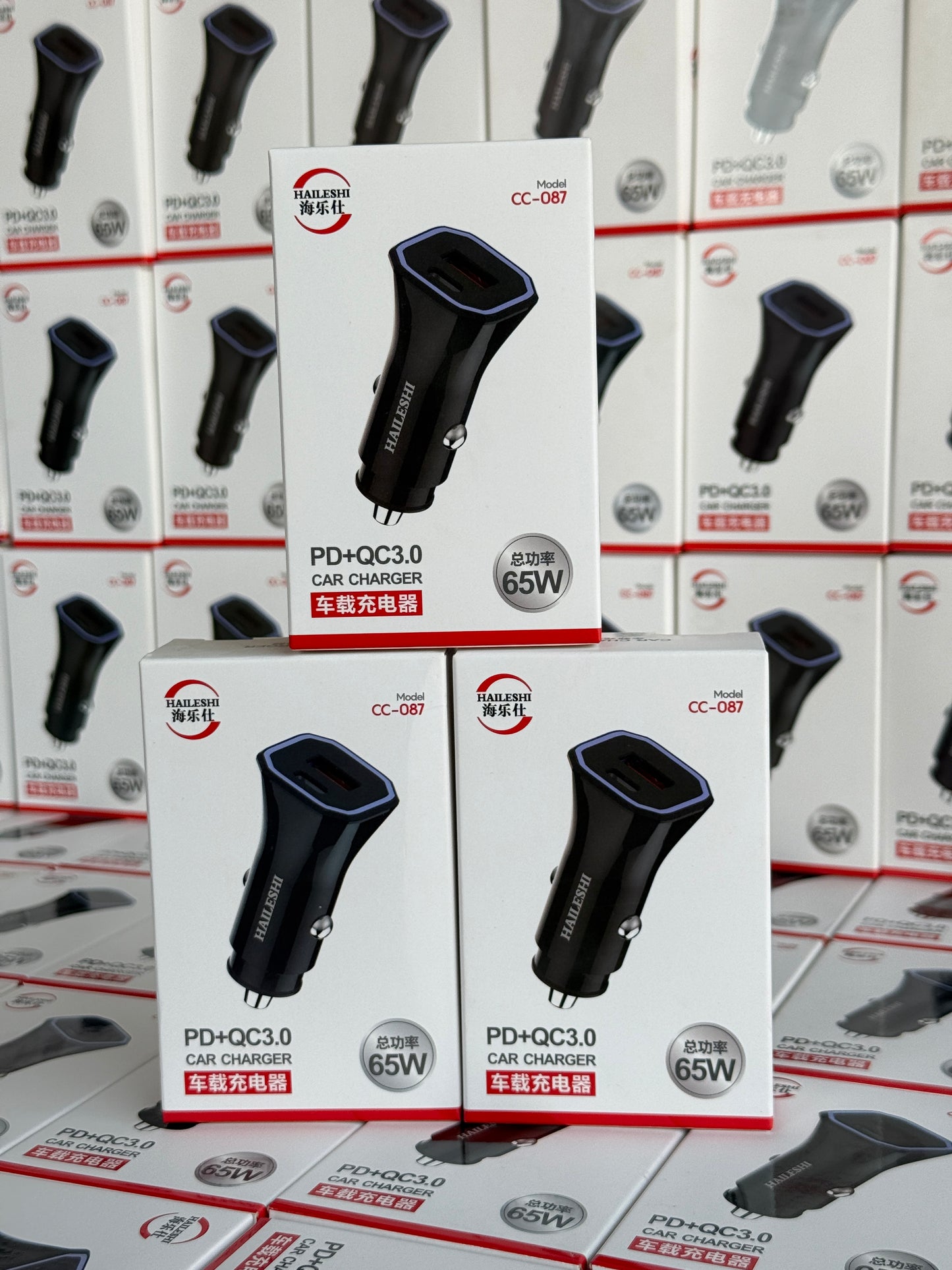 SuperFast 65W Car Charger Type A+C Supported