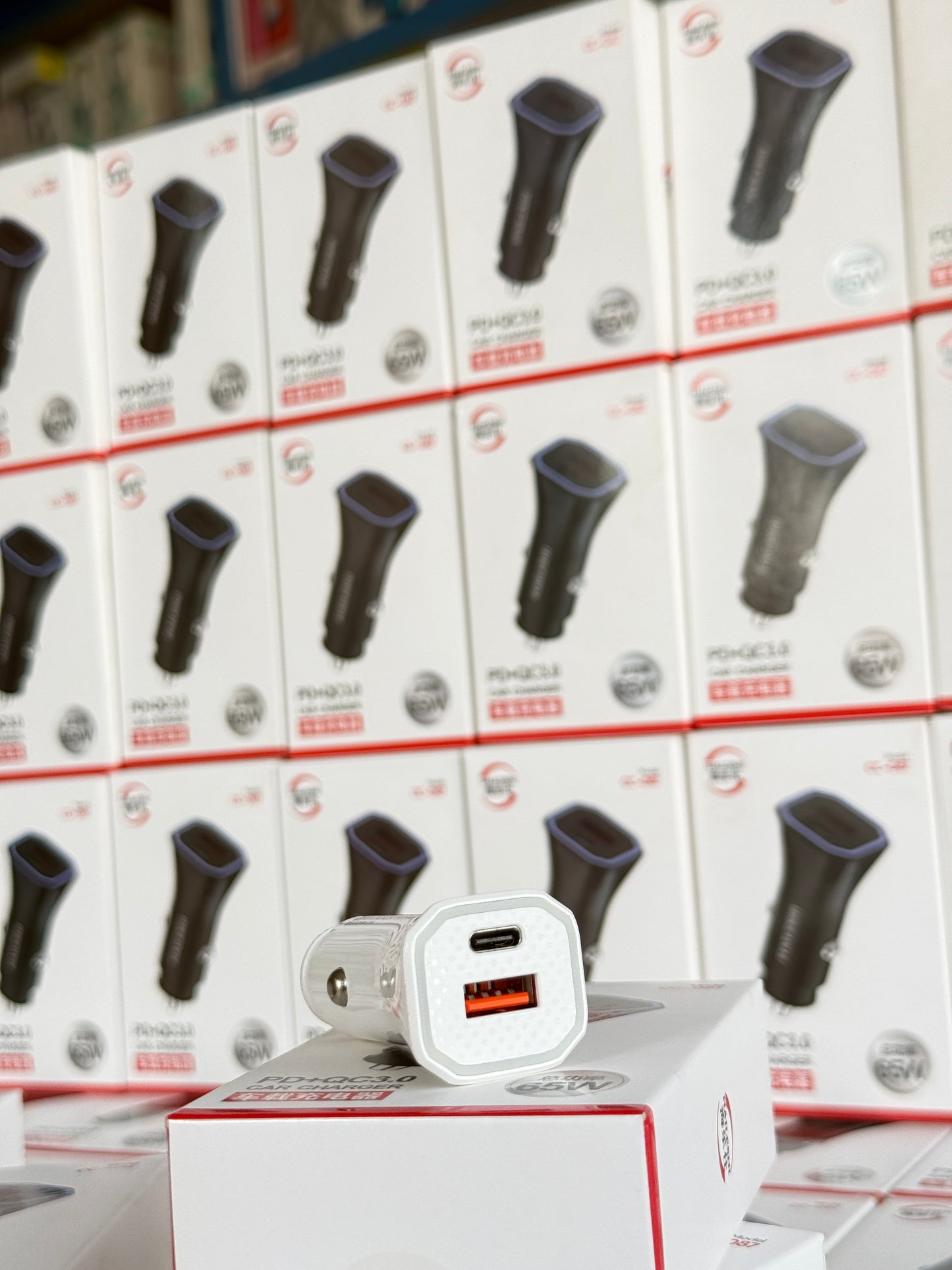 SuperFast 65W Car Charger Type A+C Supported