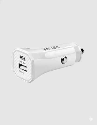 SuperFast 65W Car Charger Type A+C Supported