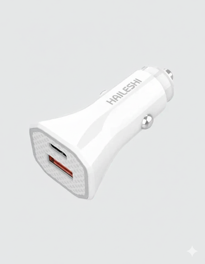 SuperFast 65W Car Charger Type A+C Supported