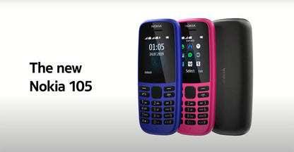 Nokia 105 Dual Sim | 4th Edition | PTA Approved | 1 Year Warranty